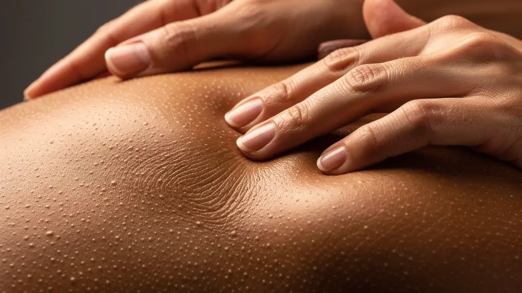 Démonstration du massage du muscle trapèze avec technique d'application