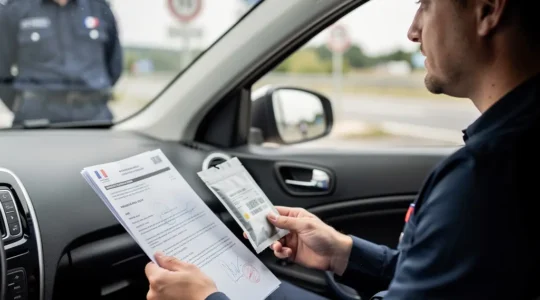 Contrôle routier avec des fleurs de CBD en France