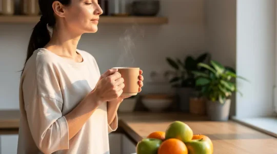 Illustration montrant l'équilibre entre stress et alimentation émotionnelle